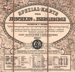 Legenda Speciální mapy Ještědských a Jizerských hor