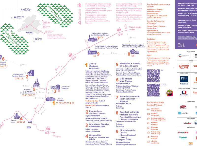 Anifilm 2021 festival map